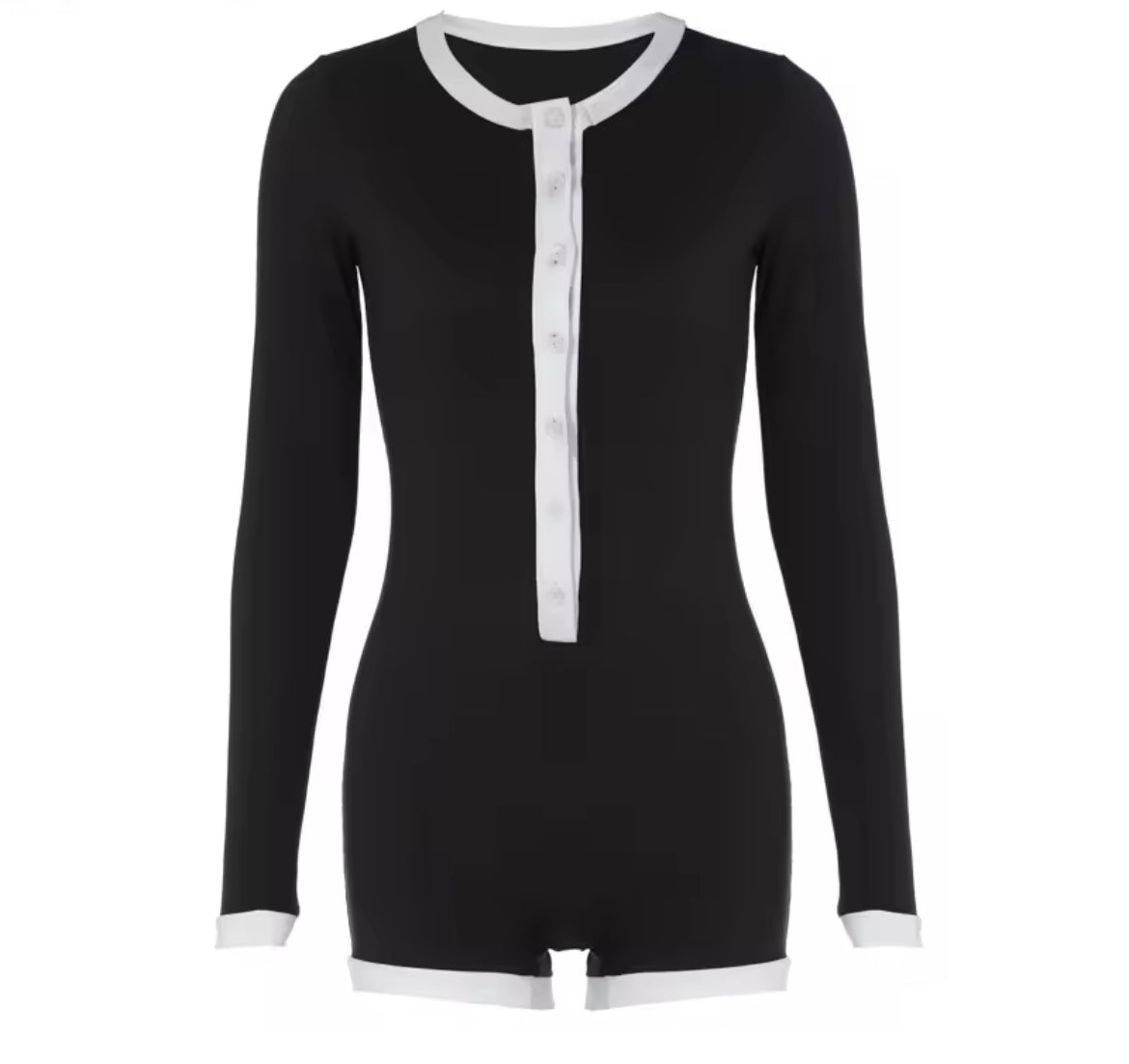 black and white playsuit