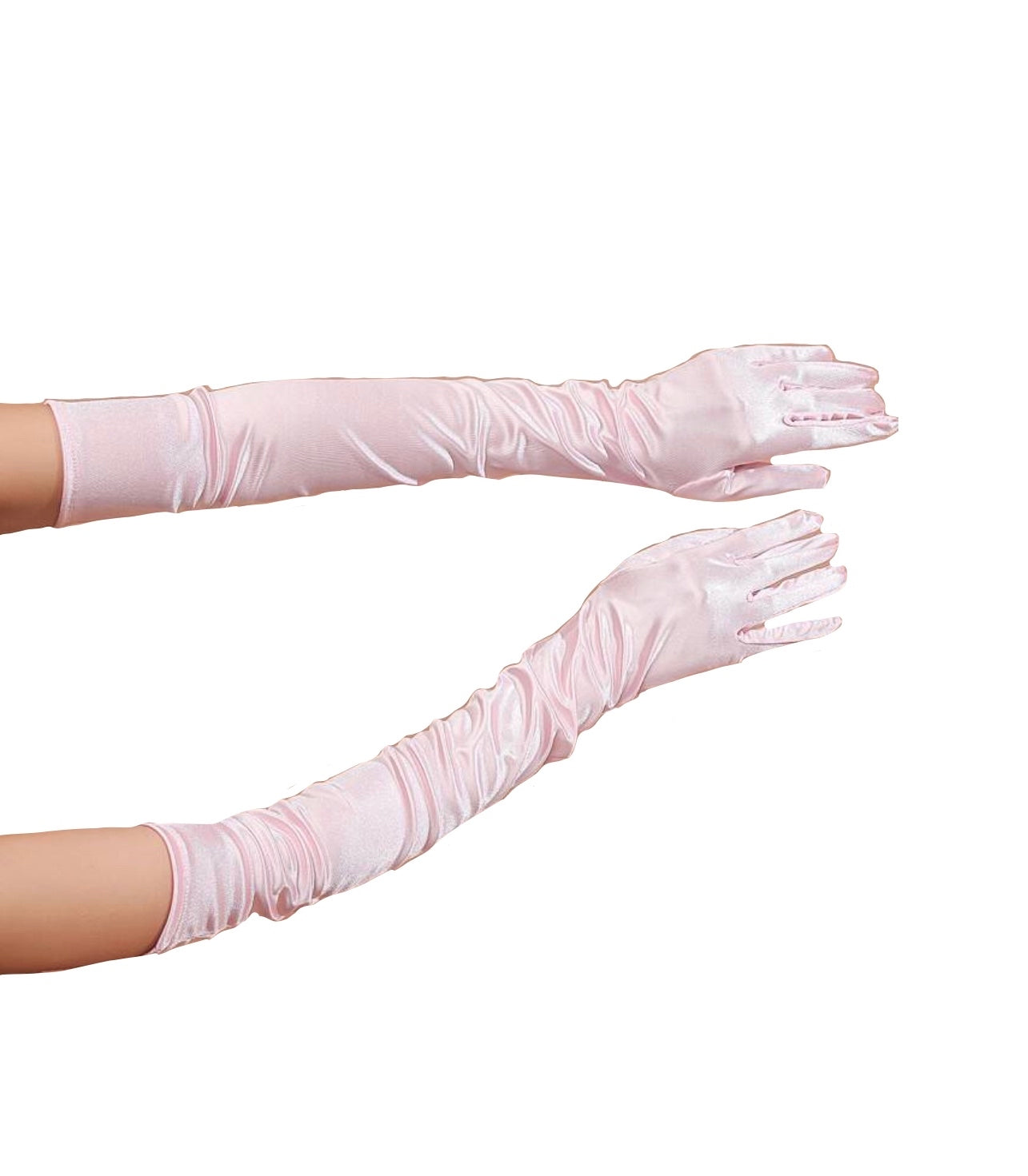 marilyn pink silk gloves