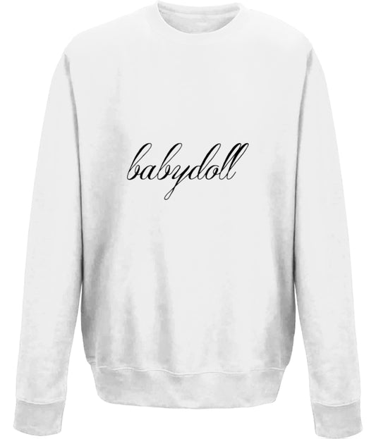 babydoll cursive sweater